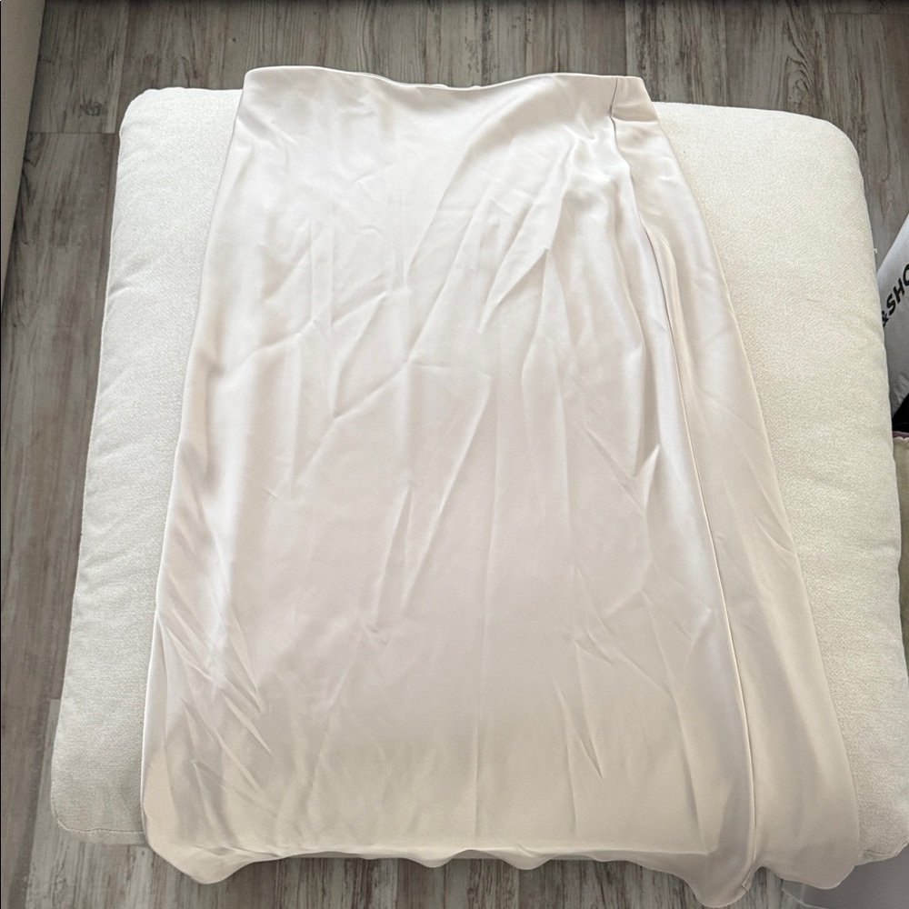 Zara Cream Midi Skirt
